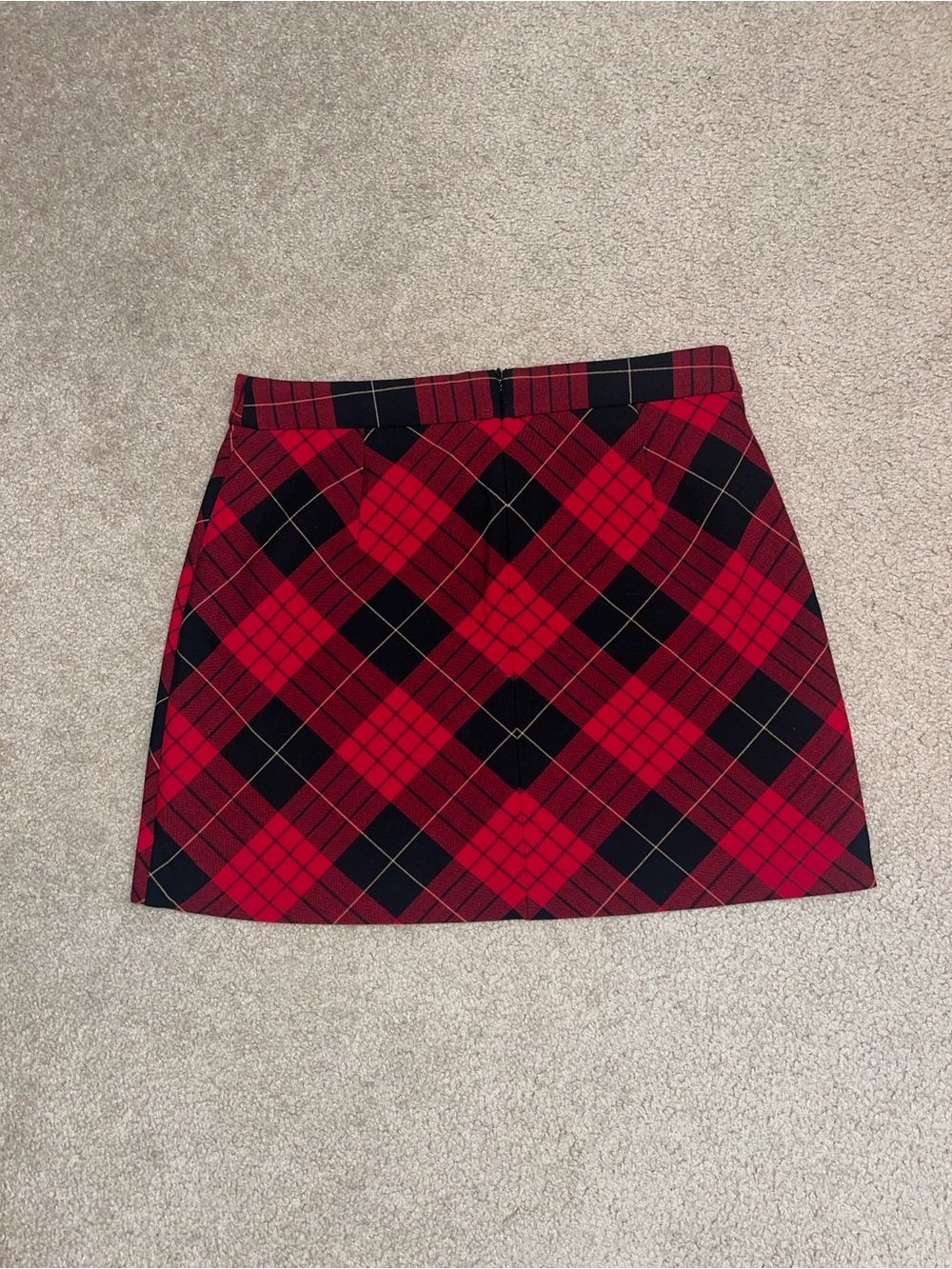Express Checkered Mini Skirt